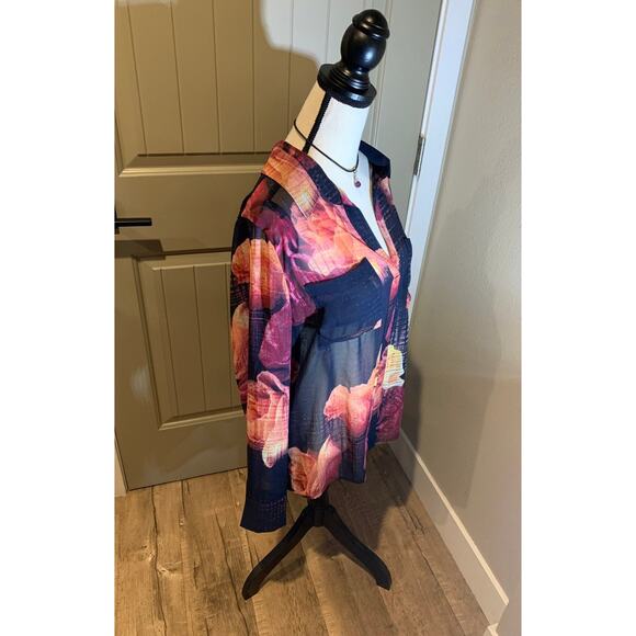 Robert Rodiguez floral blouse NWOT - Picture 5 of 10